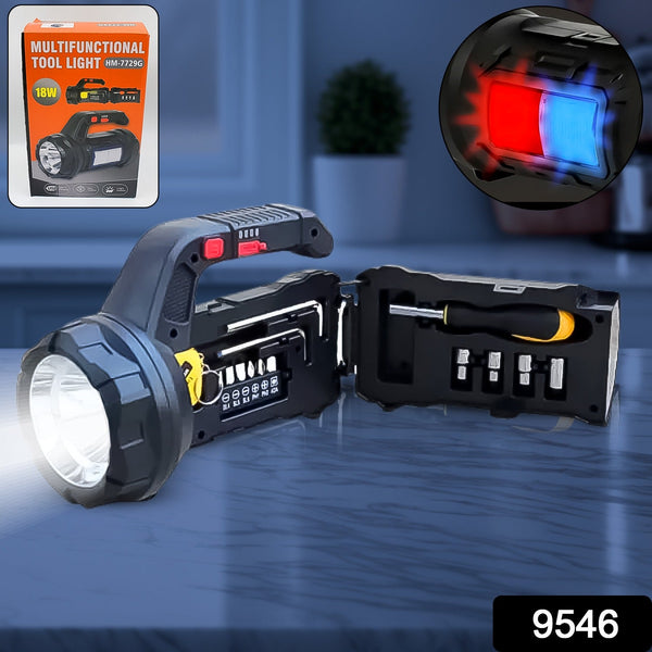 flashlight with tool box