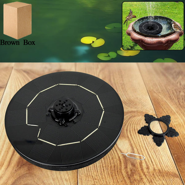 solar powered floating water fountain